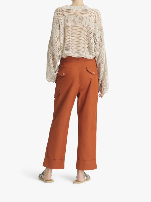 Pantalones Mujer Chloé City cargo Marrones 100% Algodón THQS96578